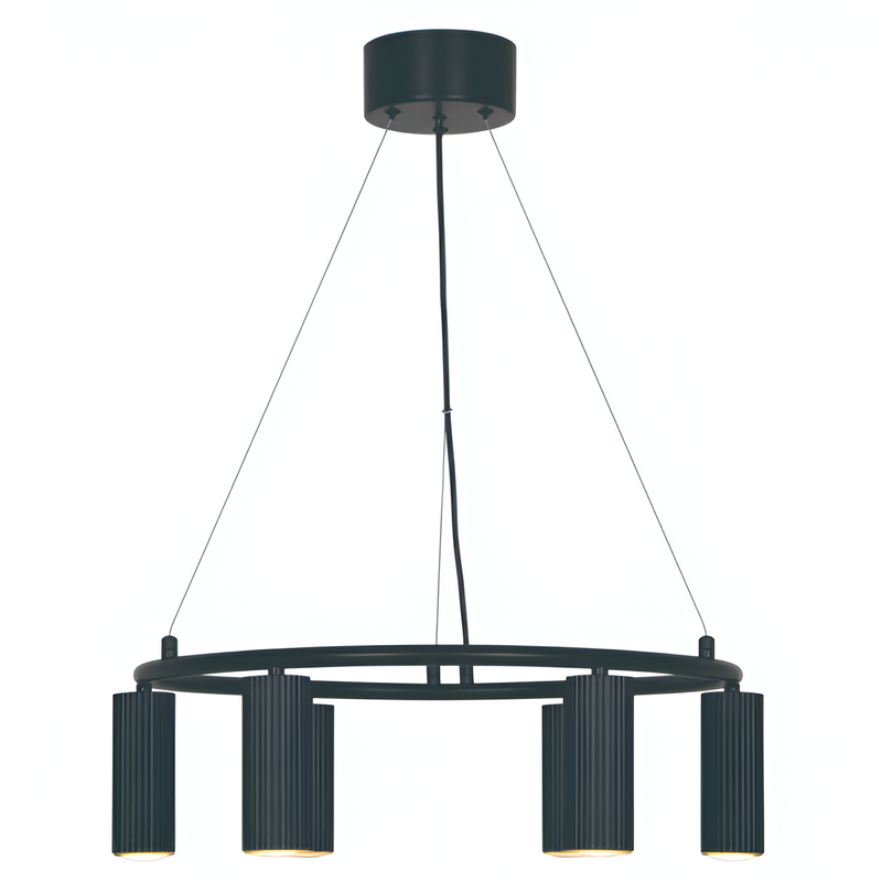 Підвісна люстра чорна D-53.5 cm GU10 Black Gofre 250809-100005801