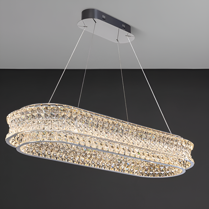 Люстра підвісна Crystal L-108cm Chrome 120W 250617-100005084