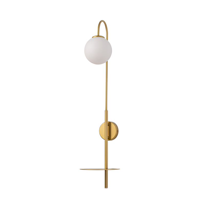 Бра з поличкою GlowNest Gold H-88cm E14 40W 250563-100004812