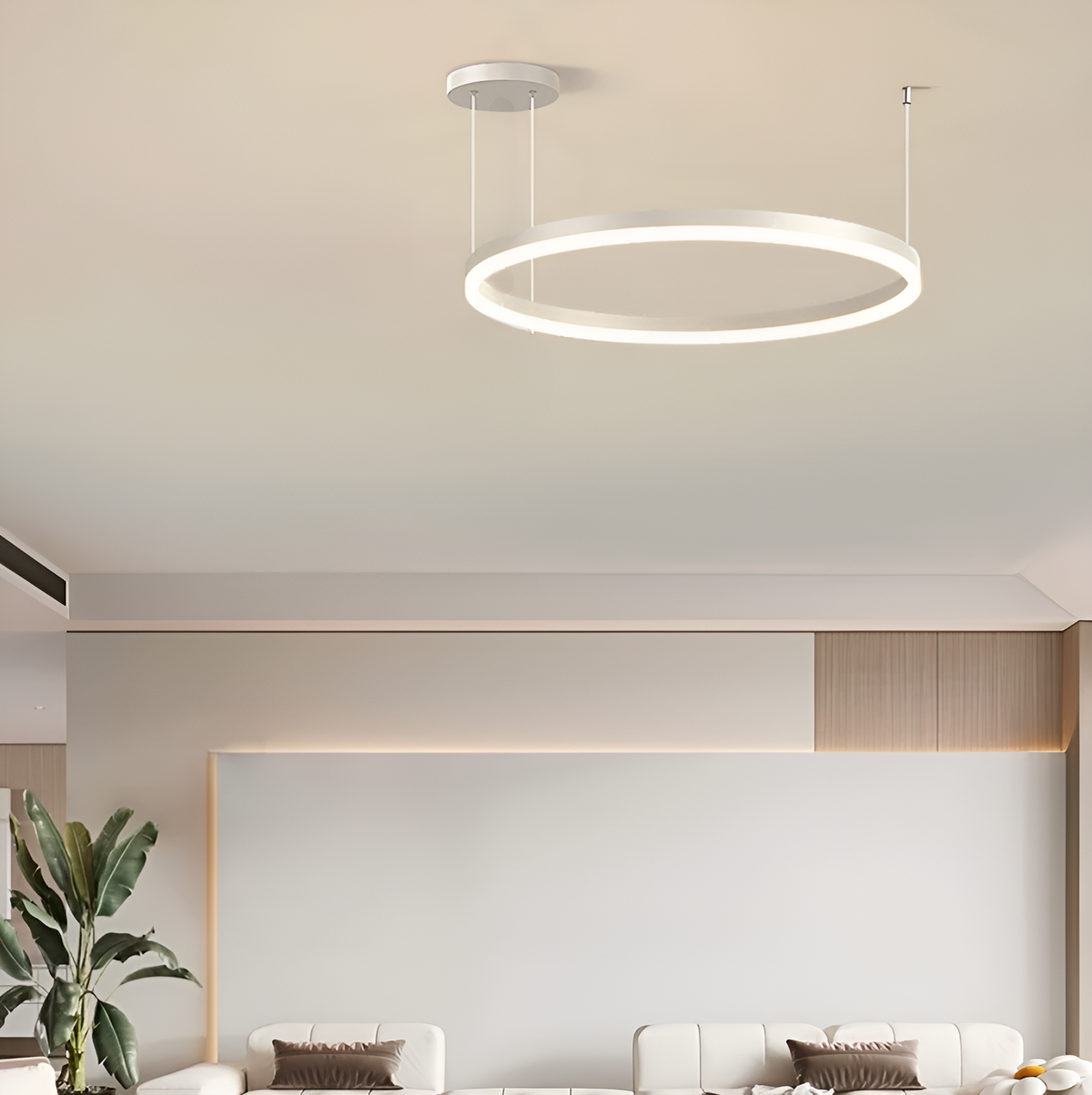 Люстра з пультом Kukho Circle D-60 cm 37W / D-80 cm 62W White 250419-100004374