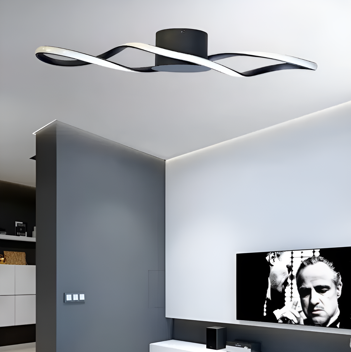 Люстра Wave Black 38W L-80cm 4000К 250535-100005012