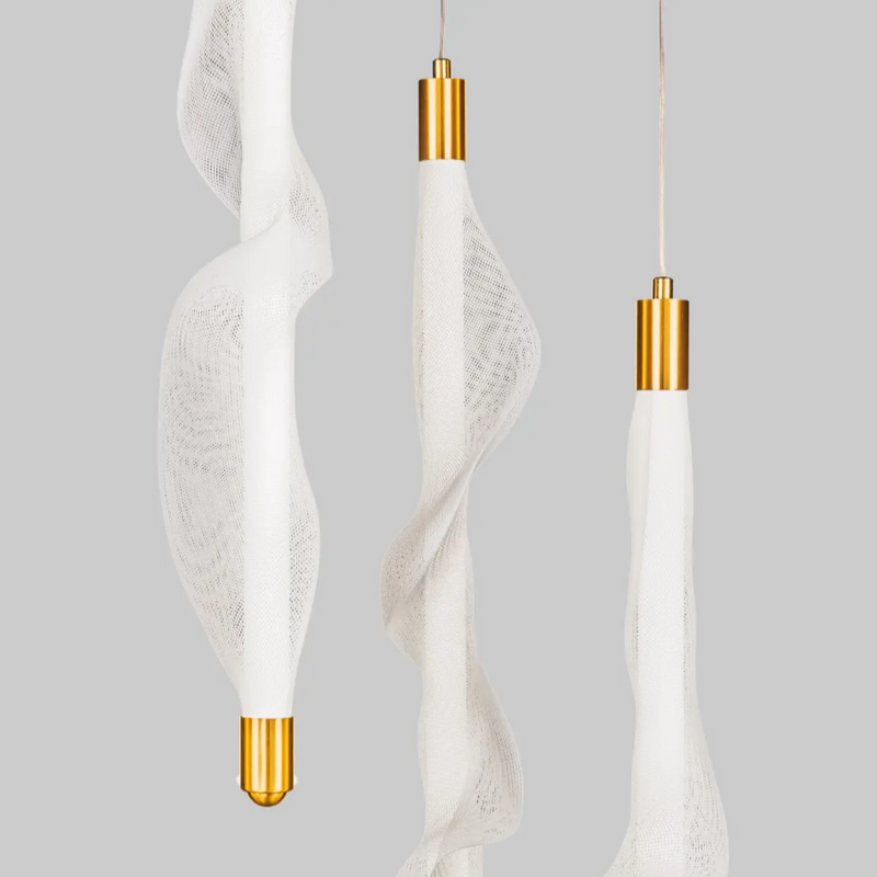 Підвісна люстра Silk 25W 4000K H-150 cm Gold + White 250431-100004327
