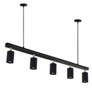 Люстра чорна споти з золотими ніжками L-90 cm GU10 Black+Gold Accents 250741-100005705