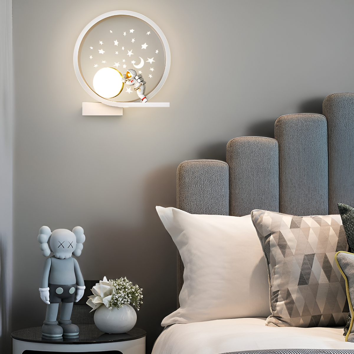 Настінний світильник білий L-24cm Led 12W White Cosmic Astronaut 250558-100004760