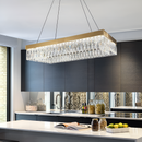 Люстра золота кришталева L-120 cm Led 105W Gold Crystal 250717-100005573
