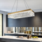 Люстра золота кришталева L-120 cm Led 105W Gold Crystal 250717-100005573
