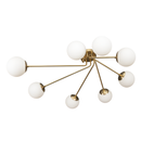 Люстра стельова золота з білими плафонами H-30 cm E27*8 Gold+White Bollo 250731-100005468