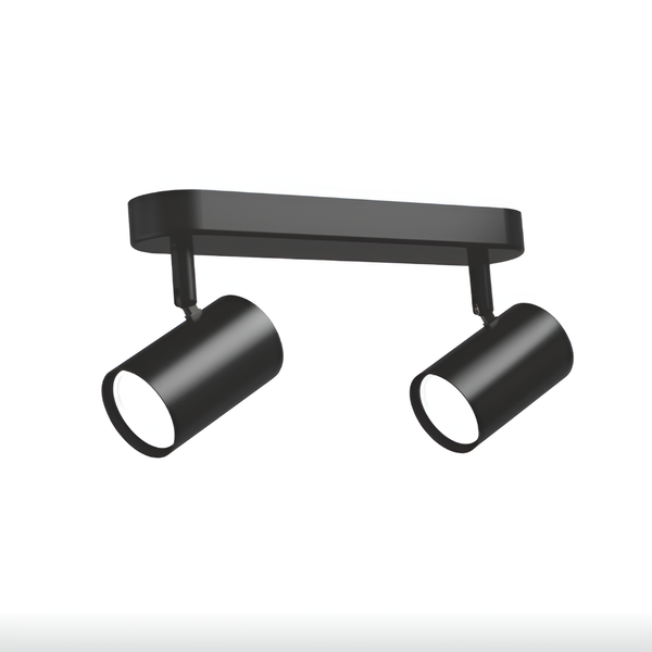 Спот накладний поворотний 60W GU10х2 Black 250654-100005199