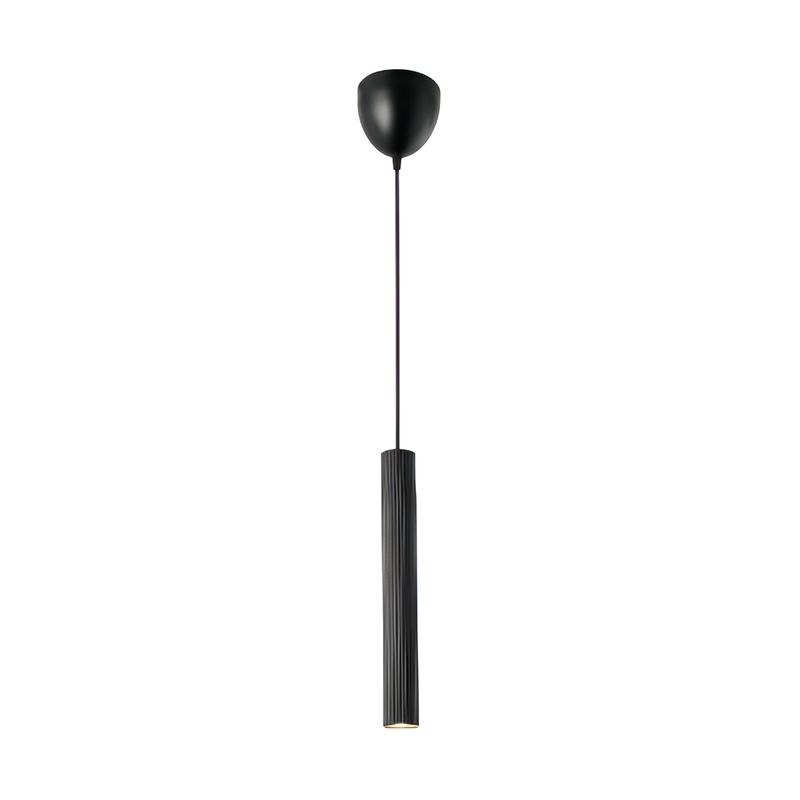 Підвісний світильник чорний D-5 cm GU10 Black Gofre 250809-100005802