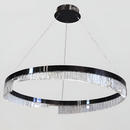 Люстра підвісна чорна кругла D-60 cm Led 50W Black Circle ice 250835-100005881