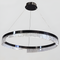 Люстра підвісна чорна кругла D-60 cm Led 50W Black Circle ice 250835-100005881