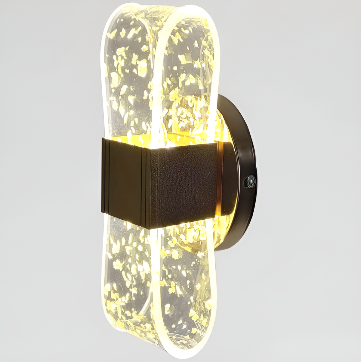Настінний світильник золотий з декоративними вкрапленнями H-20 cm Лед Led Gold Jellyfish 250735-100005419