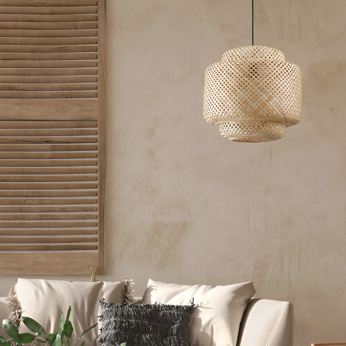 Люстра з ротангу D-40 cm / D-50 cm Е27 Earthlight 250540-100004682