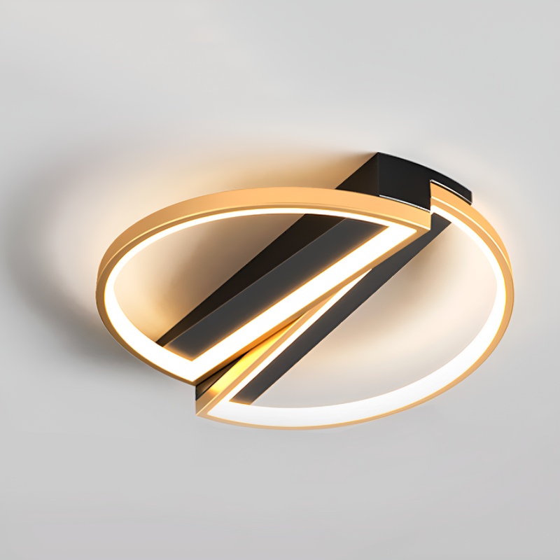 Стельовий світильник SemiCircle D-50 cm 72W Black + Gold 72W LED 250476-100004337