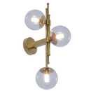 Настінний світильник золотий з прозорим плафоном Gold+Clear Bollo 250733-100005590
