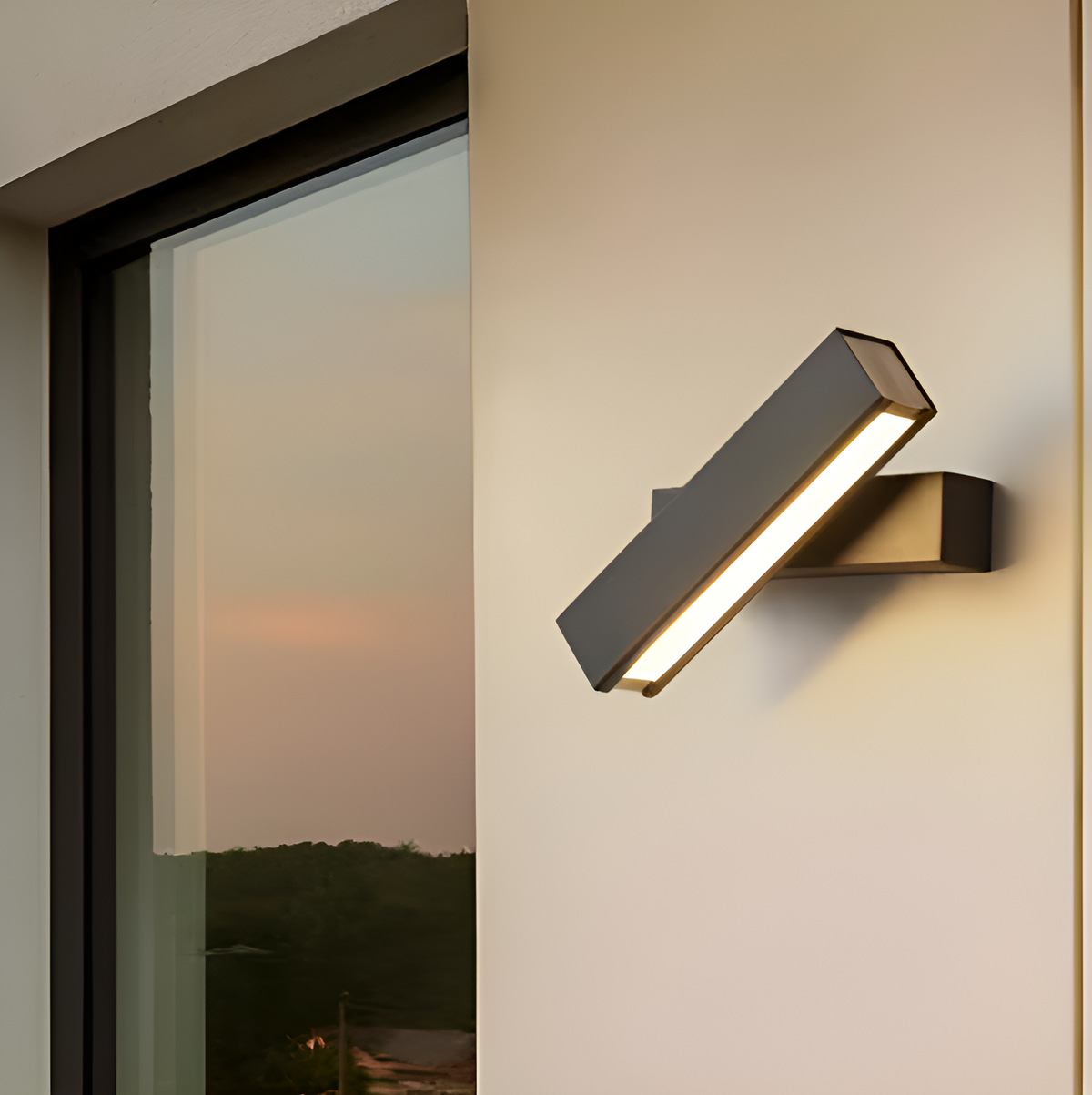 Настінний світильник чорний L-30 cm Led 10W 4000K Black Turn wall 250680-100005370
