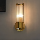 Бра золотий зі скла E14 H-28cm Gold Torch Lamp 250558-100004916