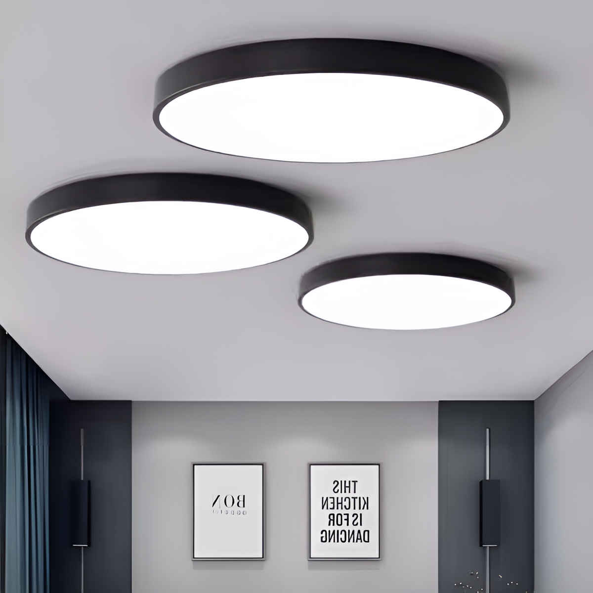 Стельовий світильник Black ceiling 72W LED 3000-6000K D-25 / D-30 / D-40 / D-50 cm 250476-100004339