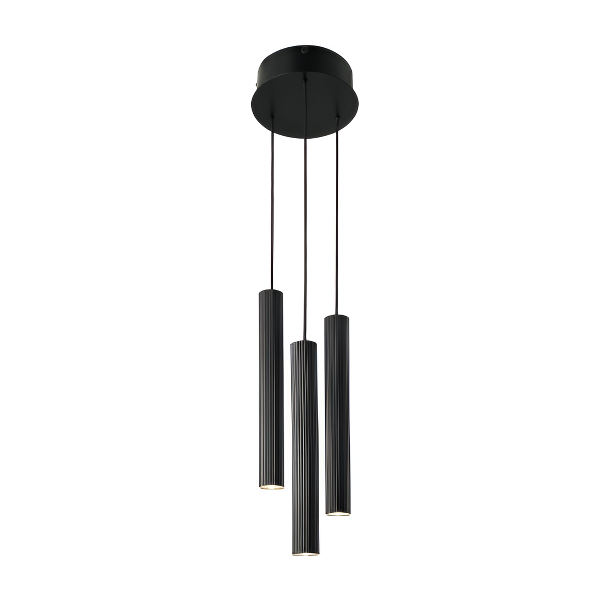 Підвісна люстра чорна W-22 cm GU10 Black Gofre 250809-100005803
