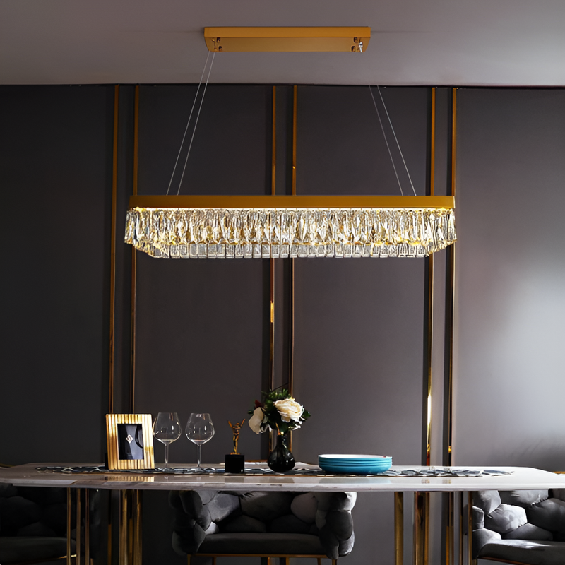 Люстра підвісна Crystal L-120cm 110W Gold 250617-100005081