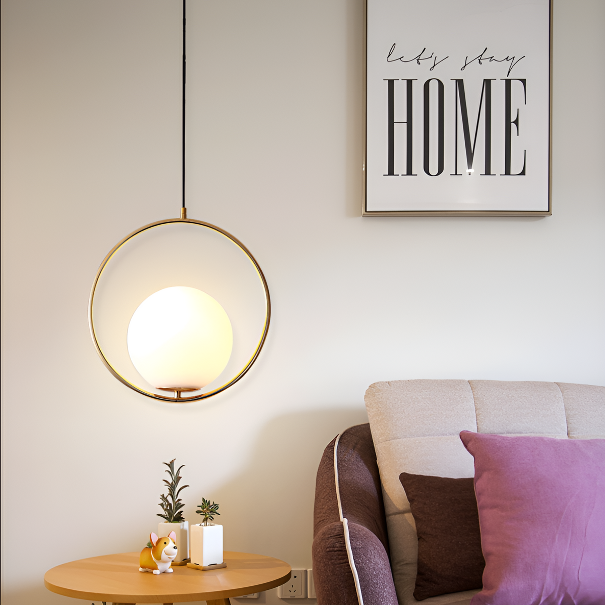 Підвісний світильник Bollo Orbit E27 Gold + White 250488-100004525