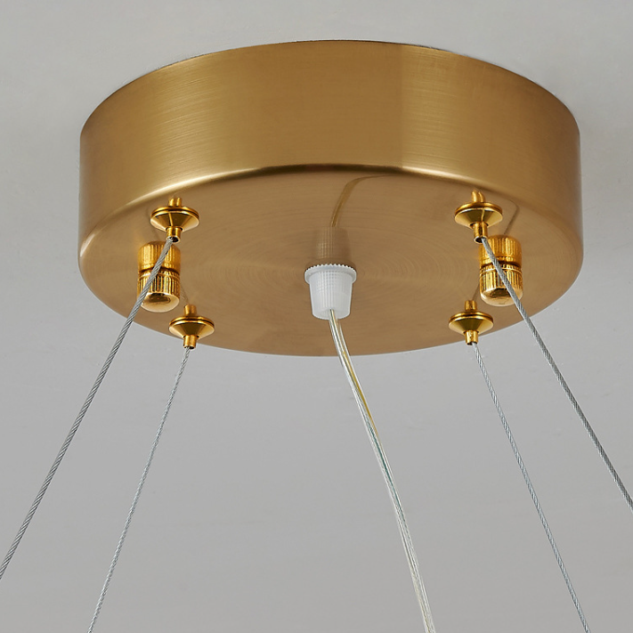 Підвісна люстра золота D-60 cm / D-80 cm Led Gold Glass circle 250935-100005922
