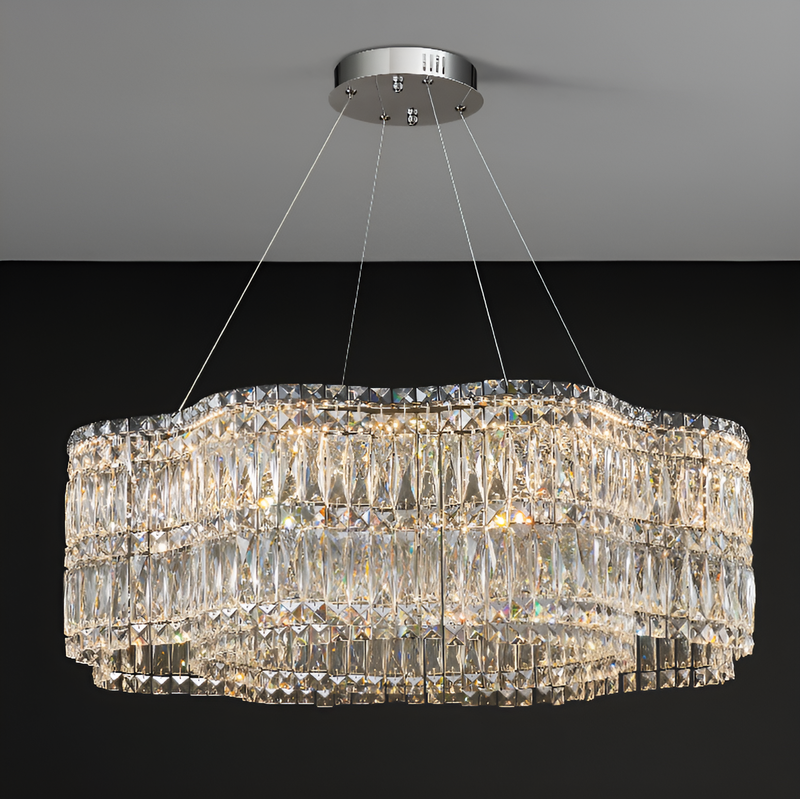 Люстра підвісна Crystal D-60cm 60W Chrome 250617-100005094