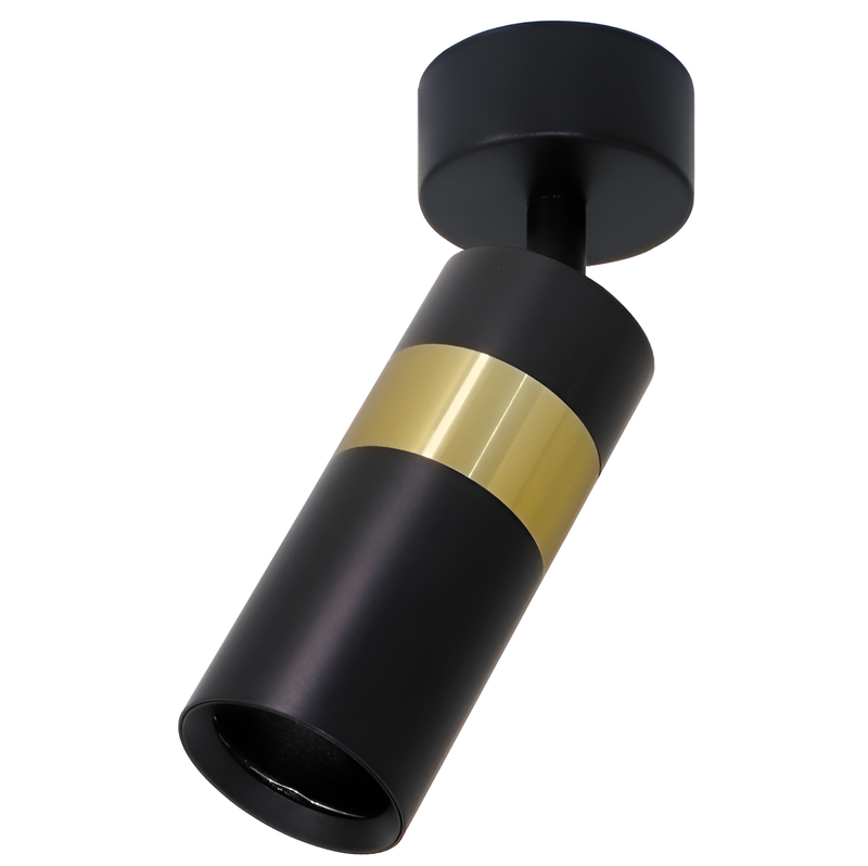 Накладний точковий світильник чорний з золотом Superloop Black+Gold 250762-100005661