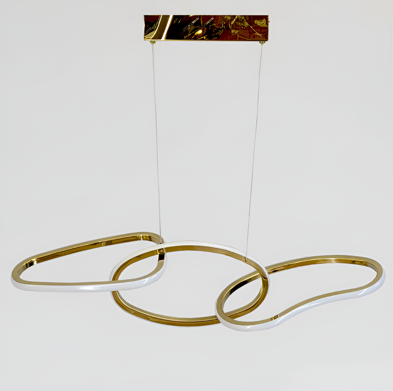Люстра підвісна Circle Goldх3 L-80cm 52W 4500K 250535-100005000