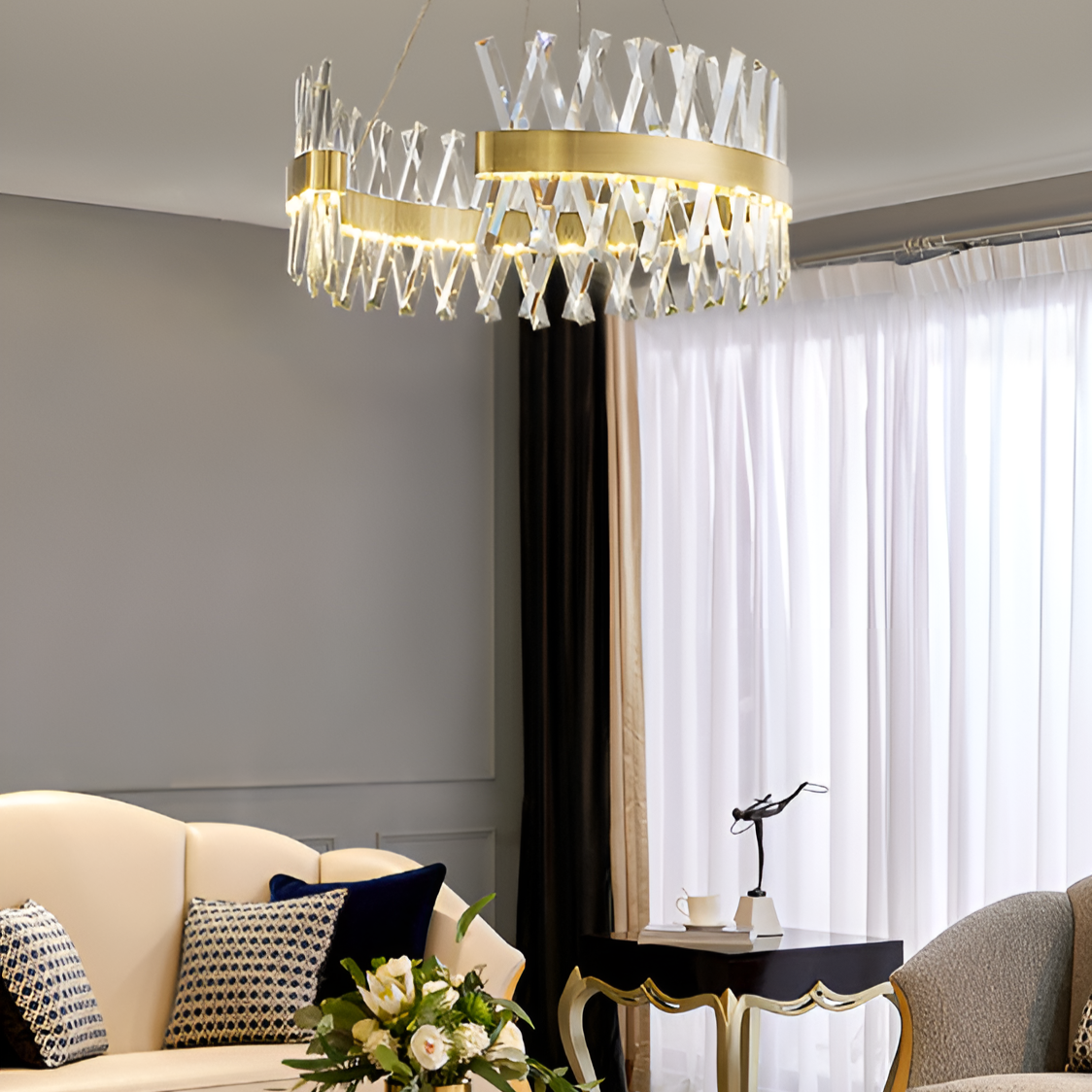 Люстра Elegance D-60 cm / D-80 cm Gold + Clear 250488-100004510