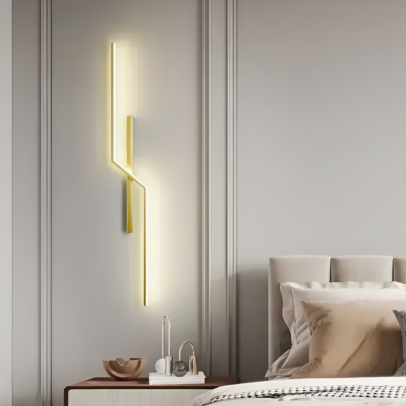 Бра Double lines Gold H-60/ 80/ 100cm 3000К 250580-100004763