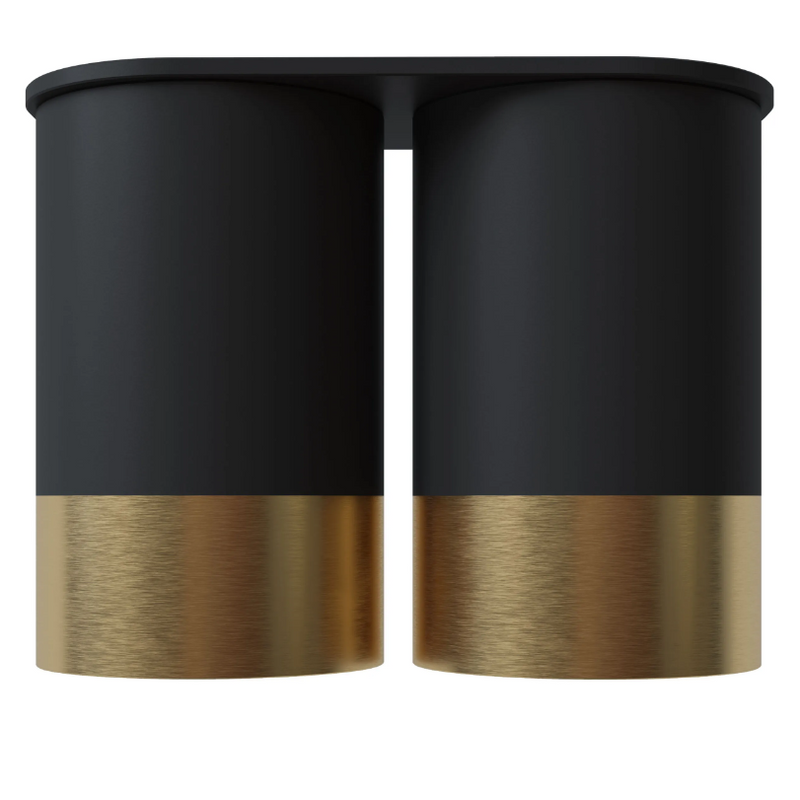 Точковий спот двійний накладний чорний з золотом Black+Gold Superloop 250733-100005596