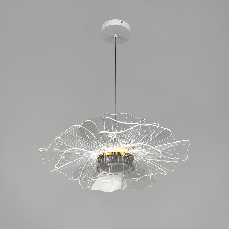 Люстра біла у вигляді квітки D-50 cm Led 4000K White Flower 250918-100002061