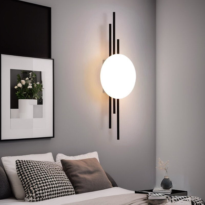 Настінний світильник Trinity ball H-52 cm D-16 cm Led 7W Black + White 241222-100003997
