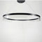 Підвісні люстри чорні D-60 cm / D-80 cm Led 4000K Black Circle Jelly 250918-100002045