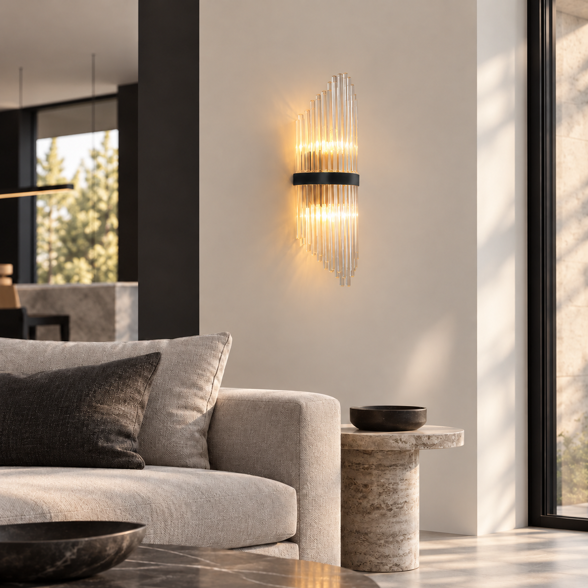 Настінний світильник H-55 cm E14 Black Curzon lamp 251218-100006895