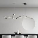 Підвісні люстри чорна хвиля L-120 cm / L-150 cm Led 4000K Black Wave 250918-100006042