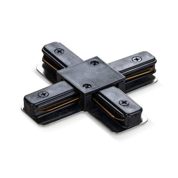 З'єднувач для шинопроводів хрестовий чорний Black 250654-100005292