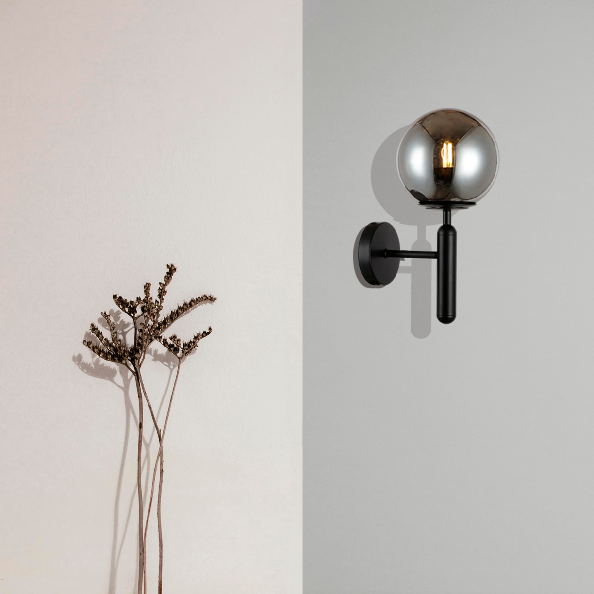 Світильник настінний Faro Bollo D-15 cm Black + Grey E27 250431-100004296