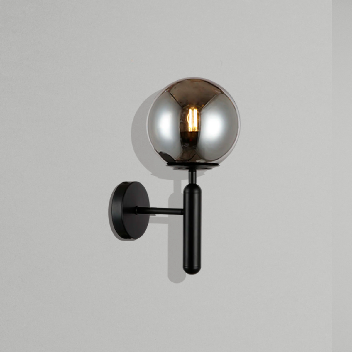 Світильник настінний Faro Bollo D-15 cm Black + Grey E27 250431-100004296