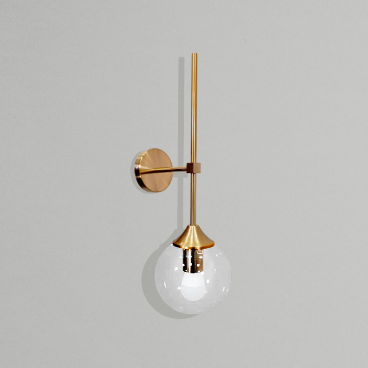 Бра Modo ball clear glass H-49 cm E27 Gold + Clear 240931-100003673