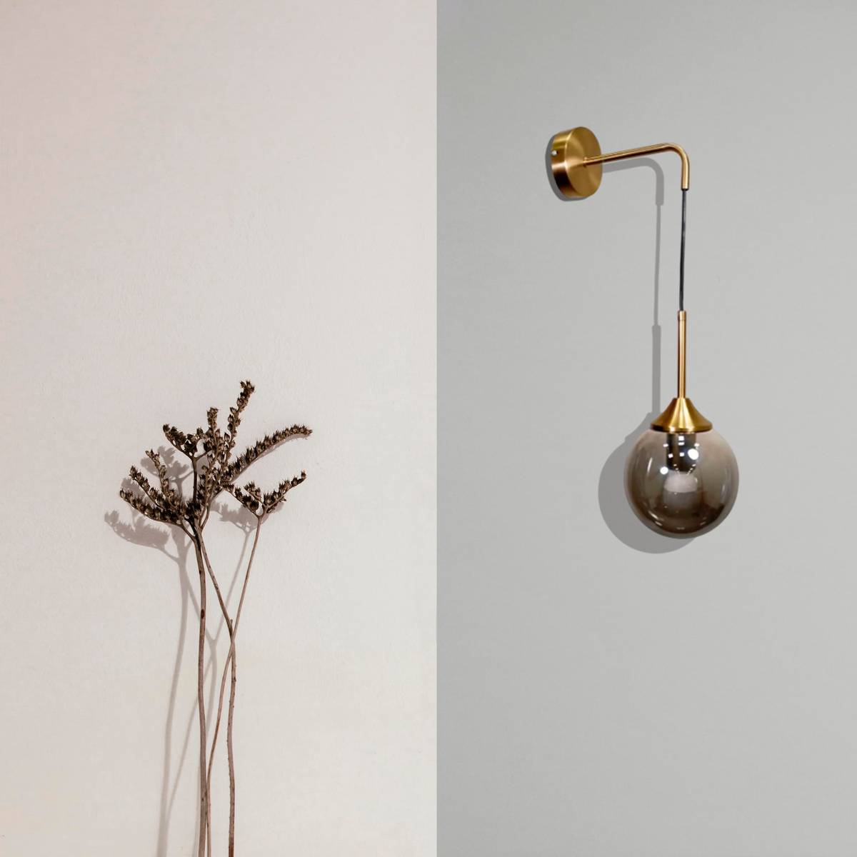 Настінний світильник Bollo pendant D-15 см E27 Gold + Grey 250431-100004307