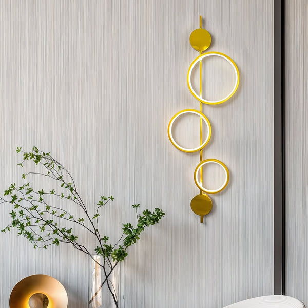 Настінний світильник Molecular gold H1060 Led 28W 3000K 4000K 6000K 250358-100004282