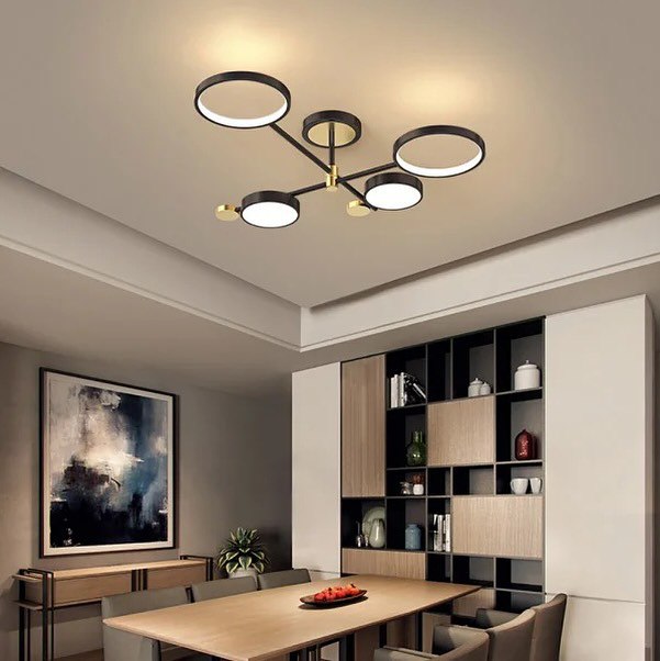 Стельовий світильник Lamos H-22  cm Led 30W 3000K-6000K Black + Gold 240576-100003253