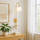 Бра з поличкою GlowNest Gold H-88cm E14 40W 250563-100004812