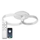 Стельова люстра біла з пультом L-60 cm H-11 cm Led 80W 3000-6000K White Arka lamp 251174-100006650