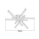 Стельова люстра біло-чорна D-64 cm Led 90W 3000K-5000K White+Black Star 260260-100007380
