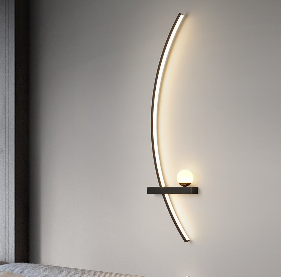 Настінні світильники Lines and ball H550 Led 20W 4000K Black Left / Right 240476-100003226