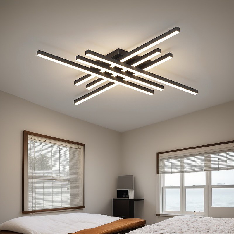 Стельовий світильник Squares and lines L805 Led 90W 4000K Black 250335-100004234