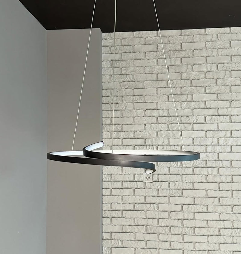 Підвісна люстра Satellite knot D-60 см Н-150 см 3000К-6000К Black + White 240258-100003054